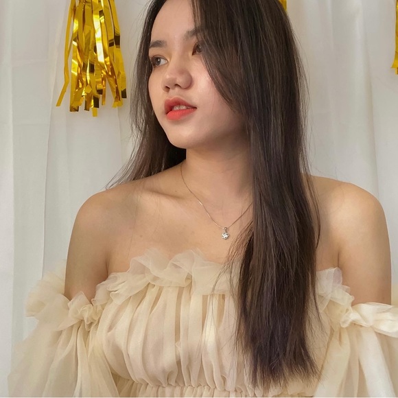 Off Shoulder Ruffle Mesh Dress - Picture 8 of 10